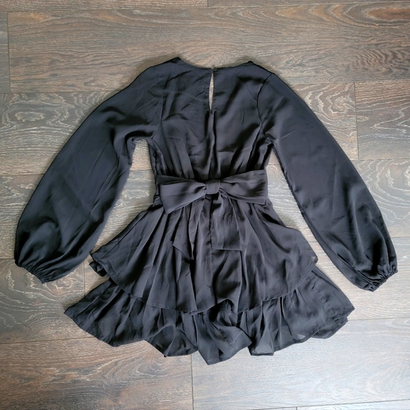 NWOT Flowy Black Dress - Picture 5 of 9
